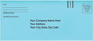 E-R9-EFT #9 Return envelope with EFT return flap (back) 