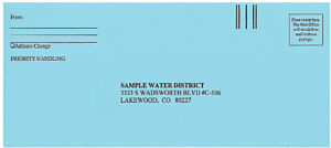 E-R9-IC Return envelope with detachable INVOICE CLOUD FLAP (back) 