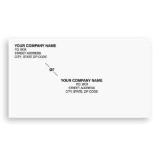 ENV-9919-B No. 6 3/4 (3 5/8 x 6 1/2 inches) White return envelope (blank)