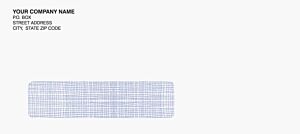 ENV-9939 No. 10 (4 1/8 x 9 1/2 inches) White one window envelope