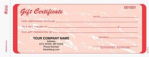 GC-781-2 Gift Certificates, Marble