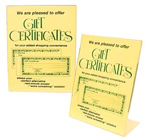 GCD-784-5 Gift Certificate Display
